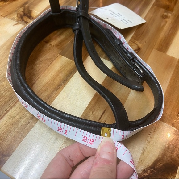 English Pony Bridal Noseband Truly Canadian leather Black - Picture 6 of 8